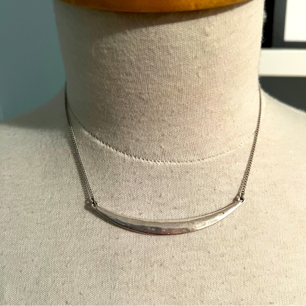 Necklace - silver colour